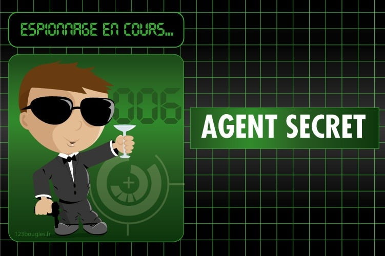 Carte agent secret à remplir - Activité anniversaire agent secret