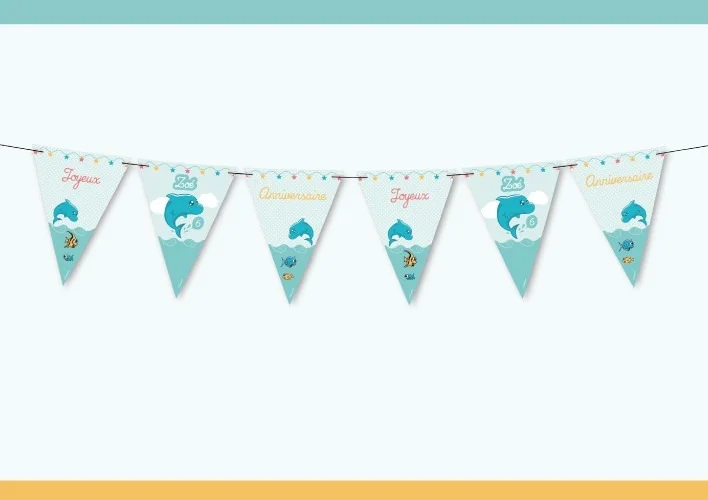 guirlande anniversaire océan mer