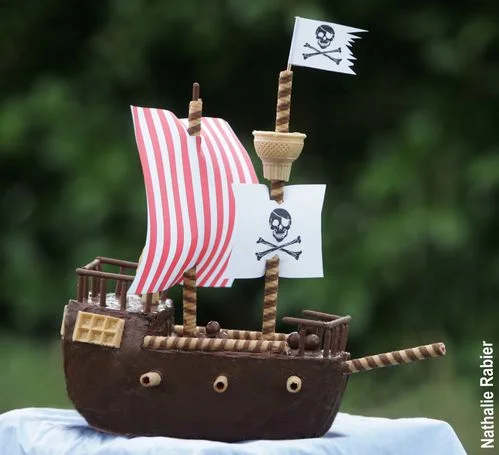 gâteau bateau de pirate facile