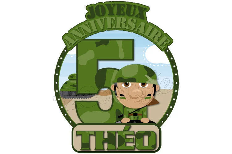 cake topper soldat